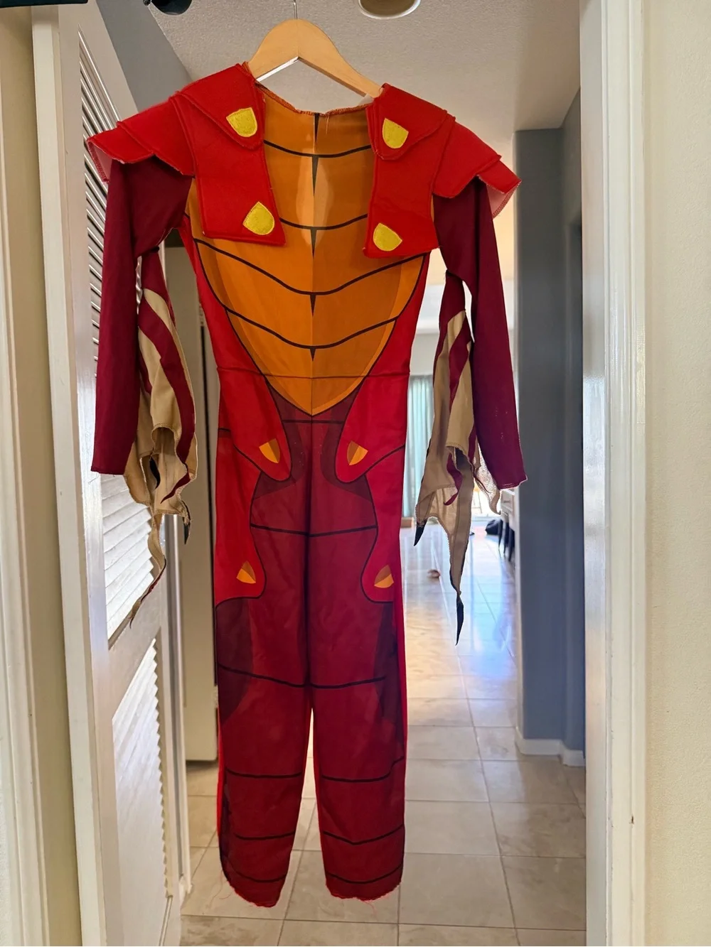 Bakugan Dragonoid Kids Red Dragon Costume - M (7-8)